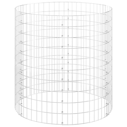 Circular Gabion Pole Galvanised Steel Ø100x100 cm