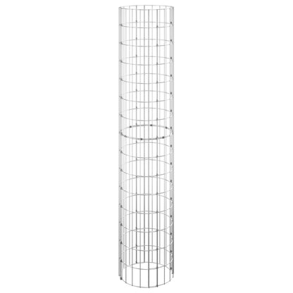 Circular Gabion Raised Beds 3 pcs Galvanised Steel Ø30x150 cm