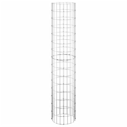 Circular Gabion Raised Beds 3 pcs Galvanised Steel Ø30x150 cm