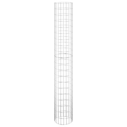 Circular Gabion Raised Beds 3 pcs Galvanised Steel Ø30x200 cm