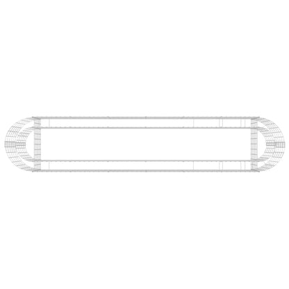 Gabion Raised Bed Galvanised Iron 260x50x50 cm