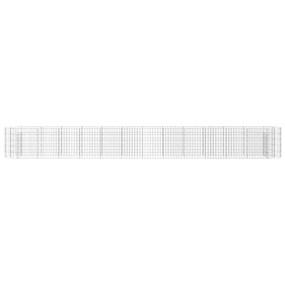 Gabion Raised Bed Galvanised Iron 470x50x50 cm