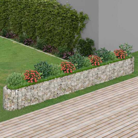 Gabion Raised Bed Galvanised Iron 470x50x50 cm