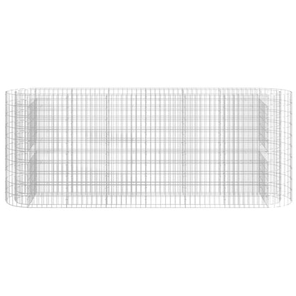 Gabion Raised Bed Galvanised Iron 260x50x100 cm