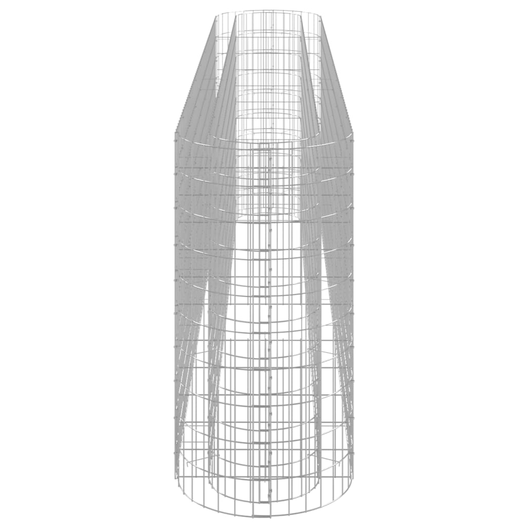 Gabion Raised Bed Galvanised Iron 330x50x100 cm