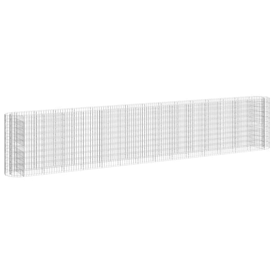 Gabion Raised Bed Galvanised Iron 540x50x100 cm
