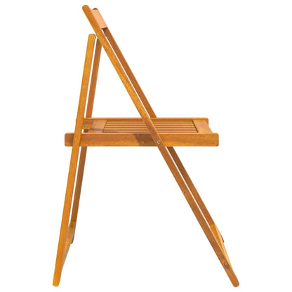 Garden Chair | Set of 4 | Natural Wood | Solid Acacia Wood | Standard