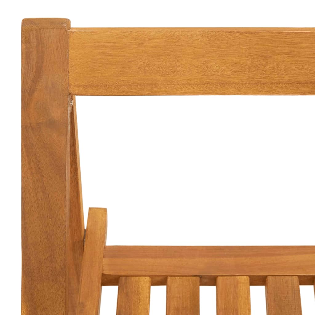 Garden Chair | Set of 4 | Natural Wood | Solid Acacia Wood | Standard