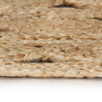 Handmade Rug Braided Jute 210 cm