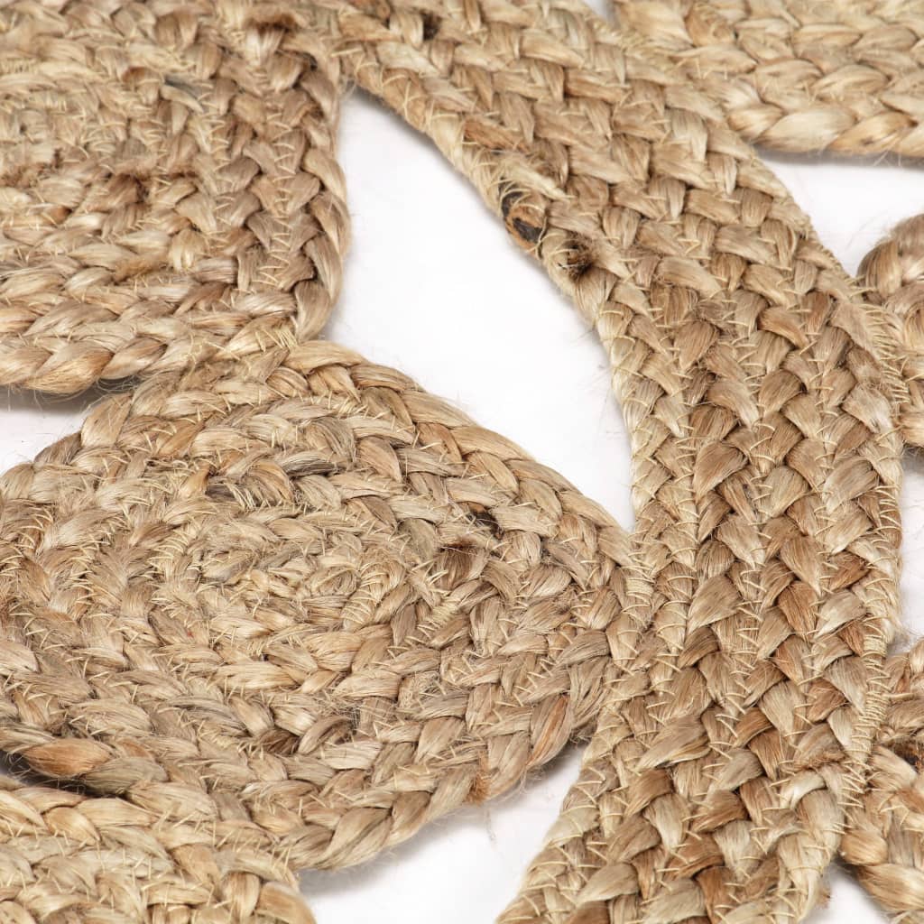 Handmade Rug Braided Jute 210 cm