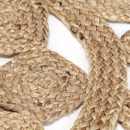Handmade Rug Braided Jute 210 cm