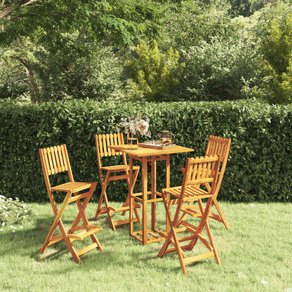 Outdoor Bar Set | Natural | Solid Acacia wood | Standard |  Foldable