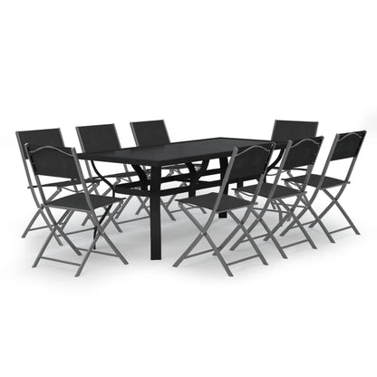 Garden Dining Set | Grey and Black