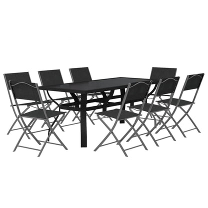 Garden Dining Set | Grey and Black