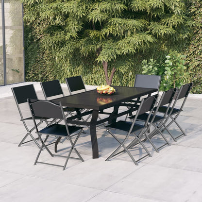 Garden Dining Set | Grey and Black