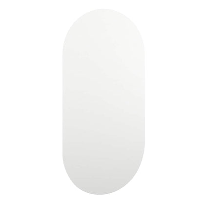 Mirror with LED Lights 40x20 cm Glass Oval