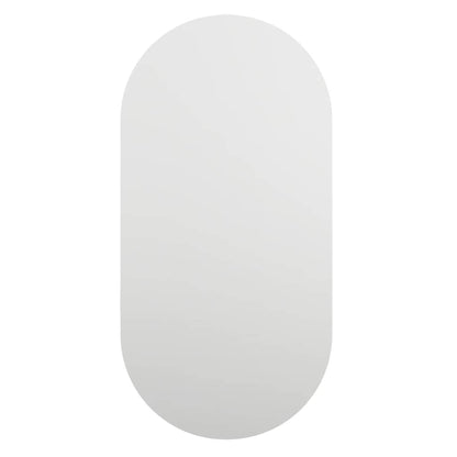 Mirror with LED Lights 40x20 cm Glass Oval