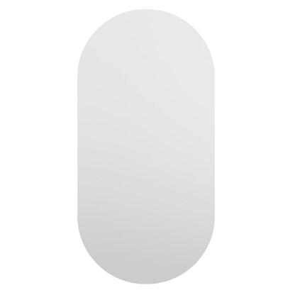 Mirror with LED Lights 60x30 cm Glass Oval