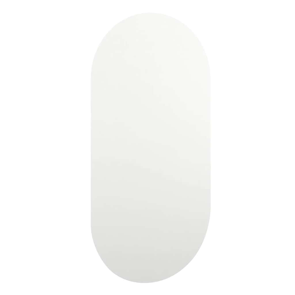 Mirror with LED Lights 80x40 cm Glass Oval