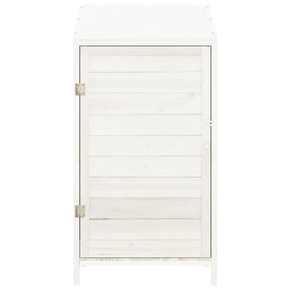 Garden Shed | White | Solid fir wood | Small | Garden Shed | Rectangular