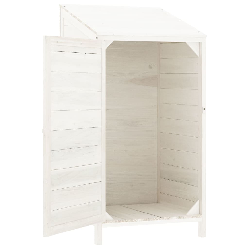 Garden Shed | White | Solid fir wood | Small | Garden Shed | Rectangular