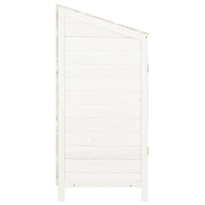 Garden Shed | White | Solid fir wood | Small | Garden Shed | Rectangular