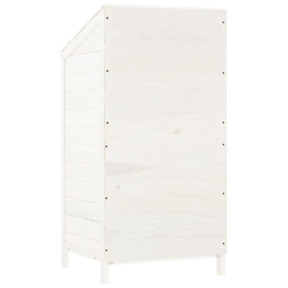 Garden Shed | White | Solid fir wood | Small | Garden Shed | Rectangular