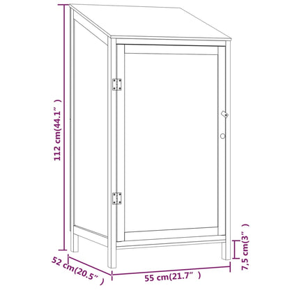 Garden Shed | Anthracite | Solid fir wood | Compact | Garden Shed