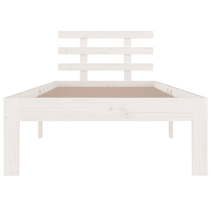 Bed Frame | White | Solid pine wood, Plywood | Small Single | Tough
