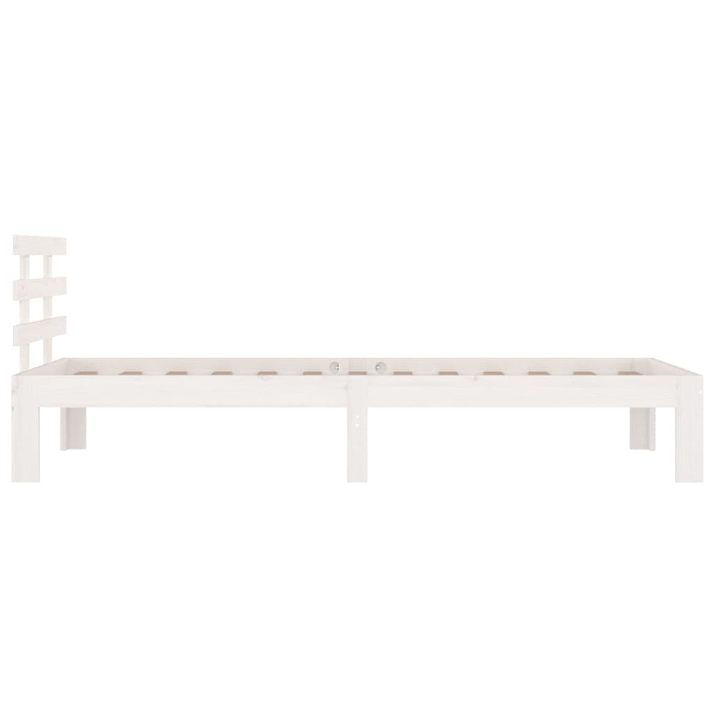 Bed Frame | White | Solid pinewood, Plywood | Single