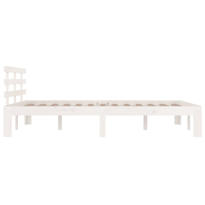 Bed Frame | White | Solid Pine Wood, Plywood | Small Double | Durable