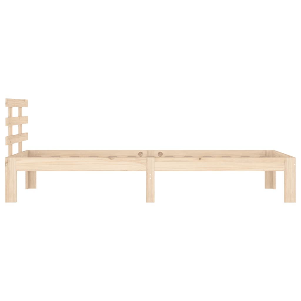 Bed Frame | Natural Wood | Solid pine wood | Single | Durable | Bed Frame