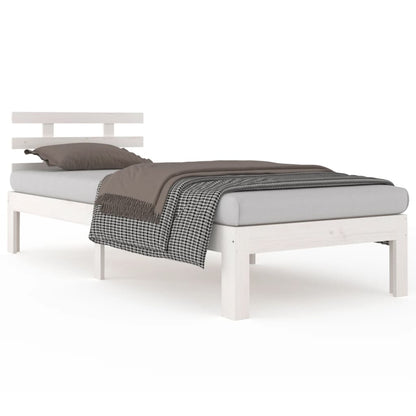 Bed Frame | White | Solid pine wood, Plywood | Single | Single Bed Frame