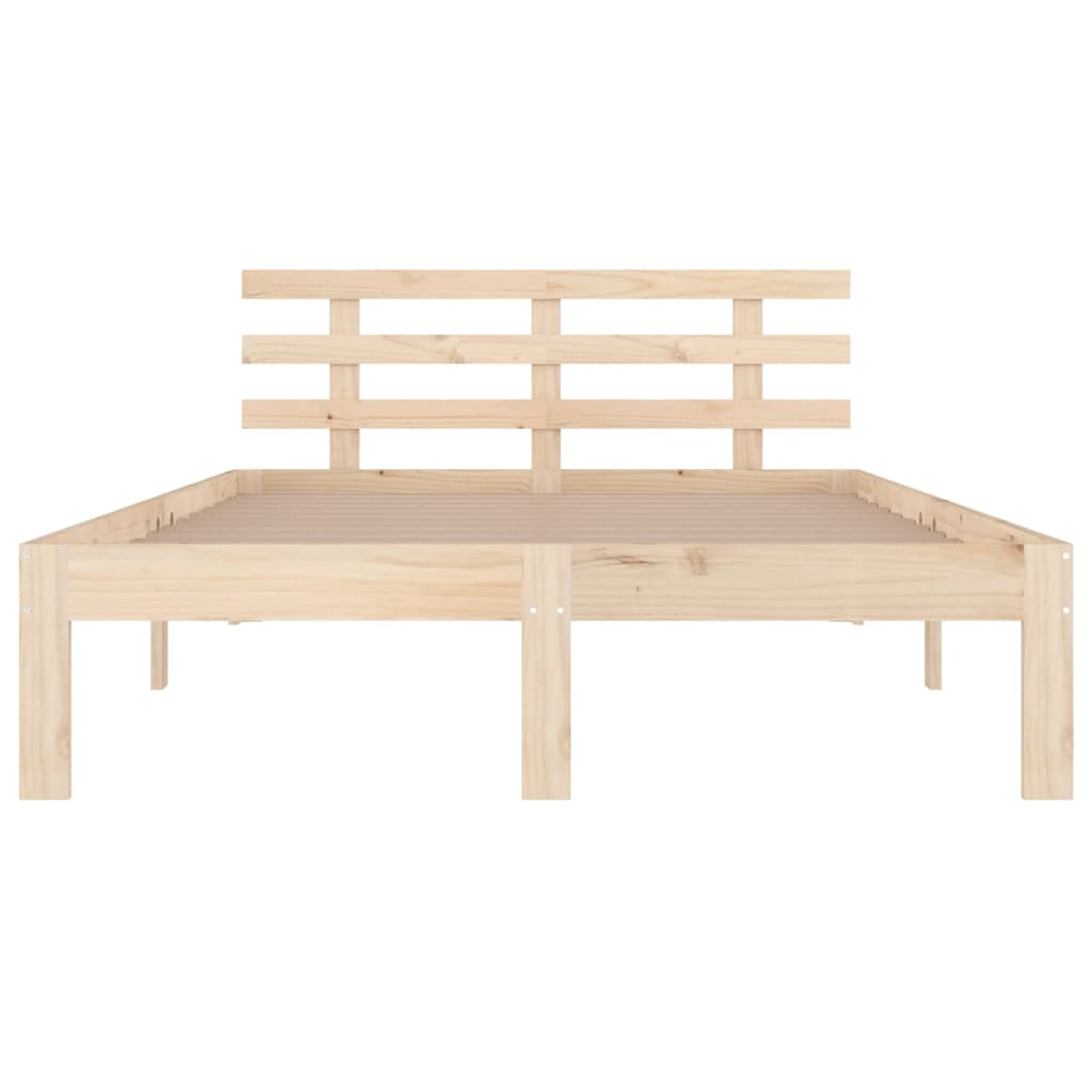 Bed Frame | Natural wood | Solid pine wood (untreated) | 140 x 200 cm