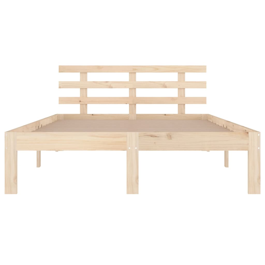 Bed Frame | Natural Wood | Solid pine wood | King Size | Durable