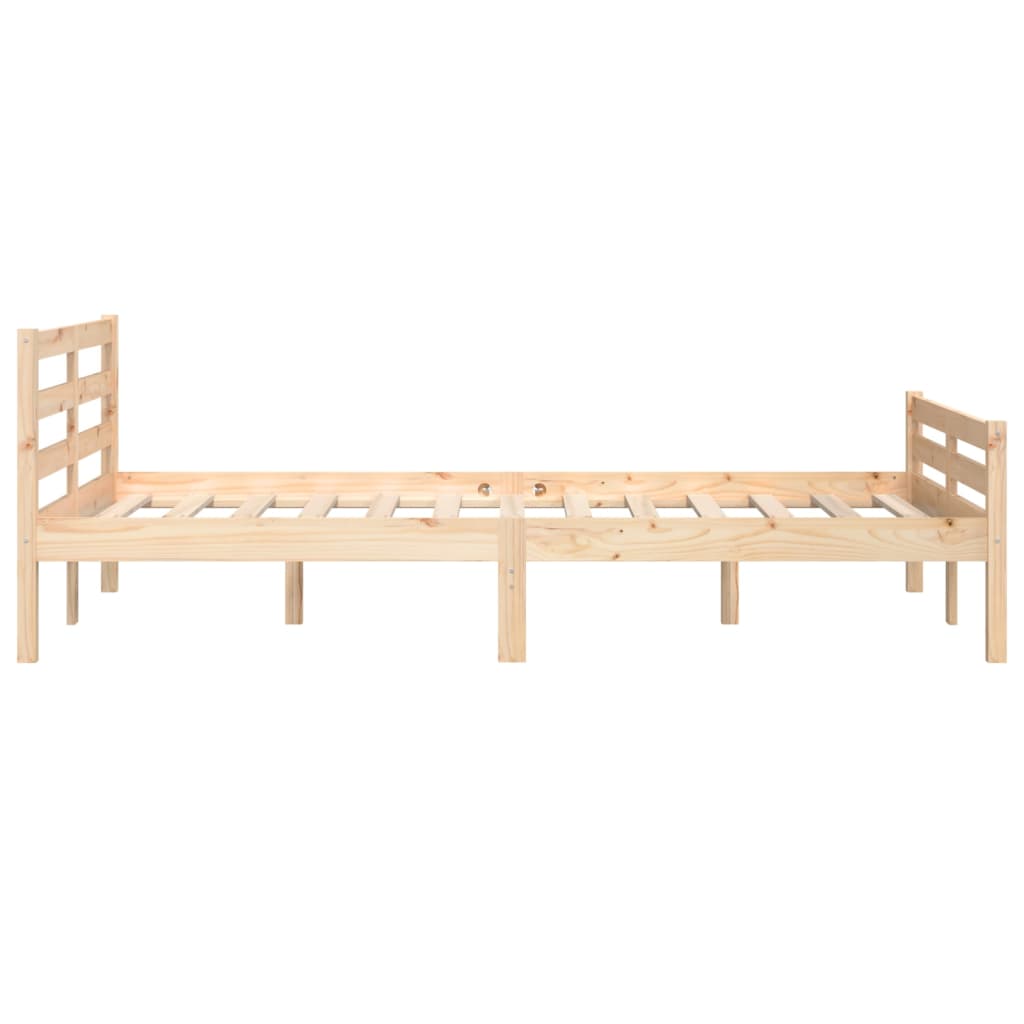 Bed Frame | Natural | Solid Pine Wood | Double | Durable | Bed Frame
