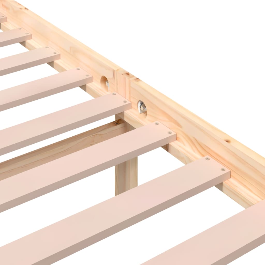 Bed Frame | Natural | Solid Pine Wood | Double | Durable | Bed Frame