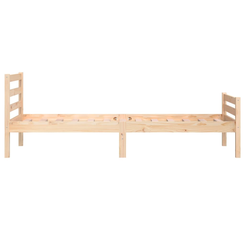 Bed Frame | Natural wood | Solid pine wood (untreated) | Single