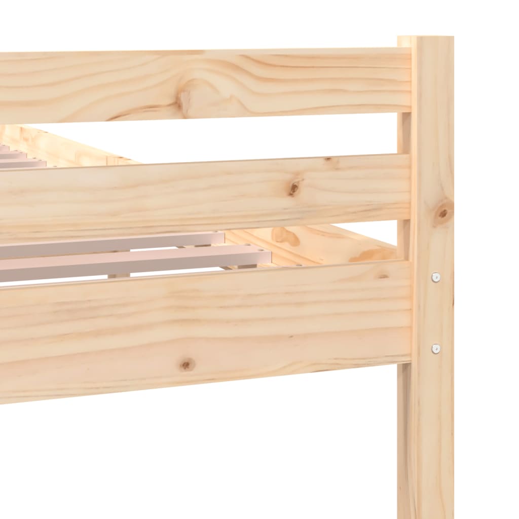 Bed Frame | Natural wood | Solid pine wood (untreated) | Single