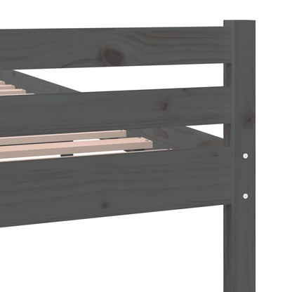 Bed Frame | Grey | Solid pine wood, Plywood slats | Single size | Durable