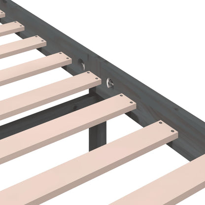 Bed Frame | Grey | Solid Pine Wood | 120 x 200 cm | Modern | Bed Frame