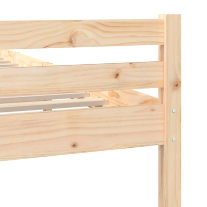 Bed Frame without Mattress Solid Wood 140x200 cm