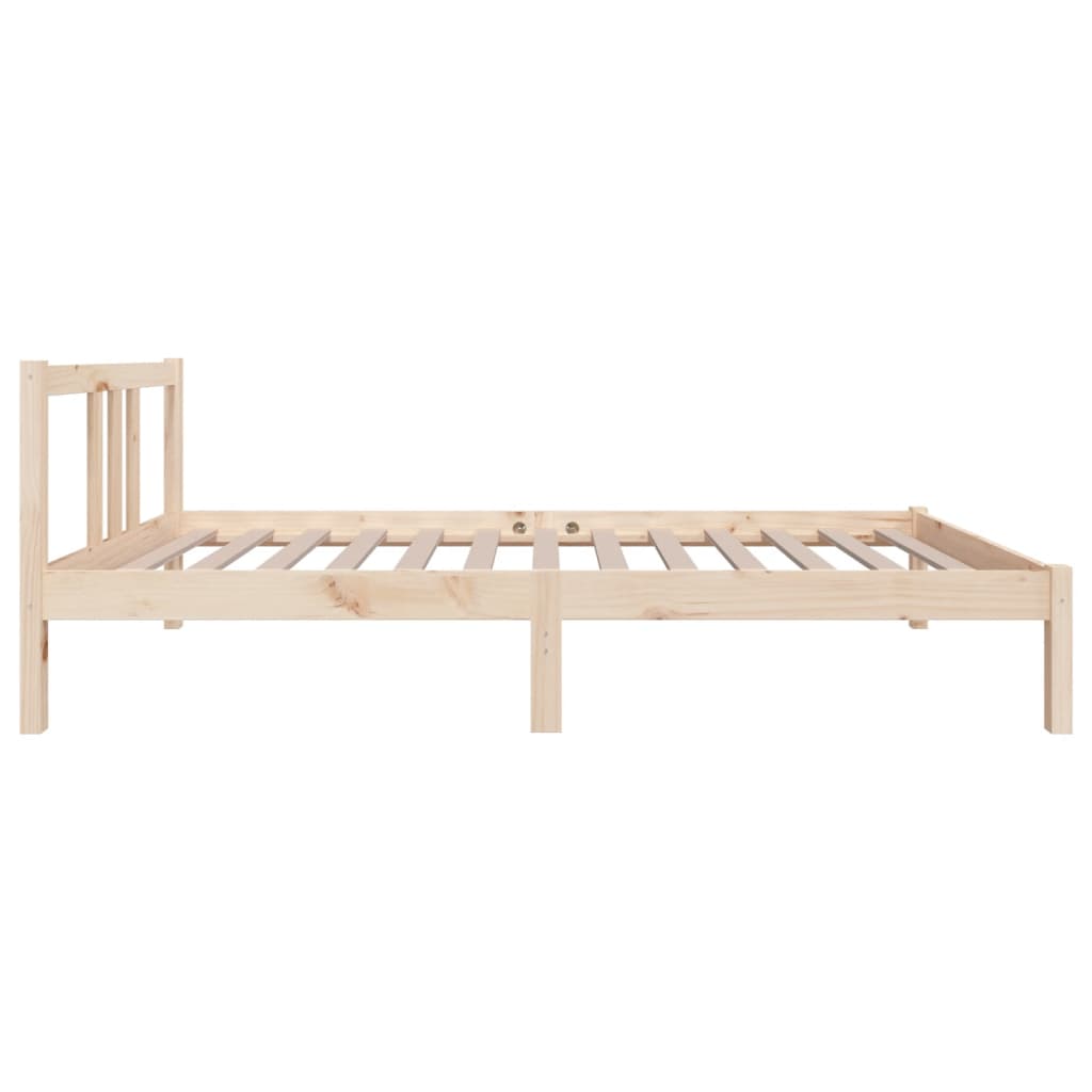 Bed Frame without Mattress Solid Wood 90x190 cm Single Single