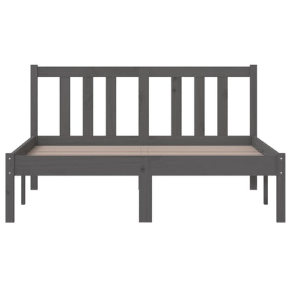 Bed Frame | Grey | Solid pine wood, Plywood | 120x200 cm | Bed Frame