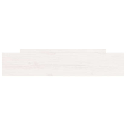 Bed Drawers 2 pcs White Solid Wood Pine