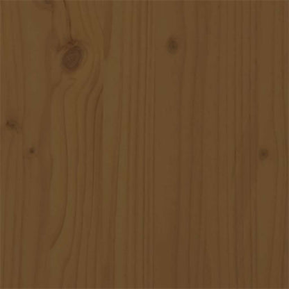 Bed Frame without Mattress Honey Brown Solid Wood 75x190 cm Small Single