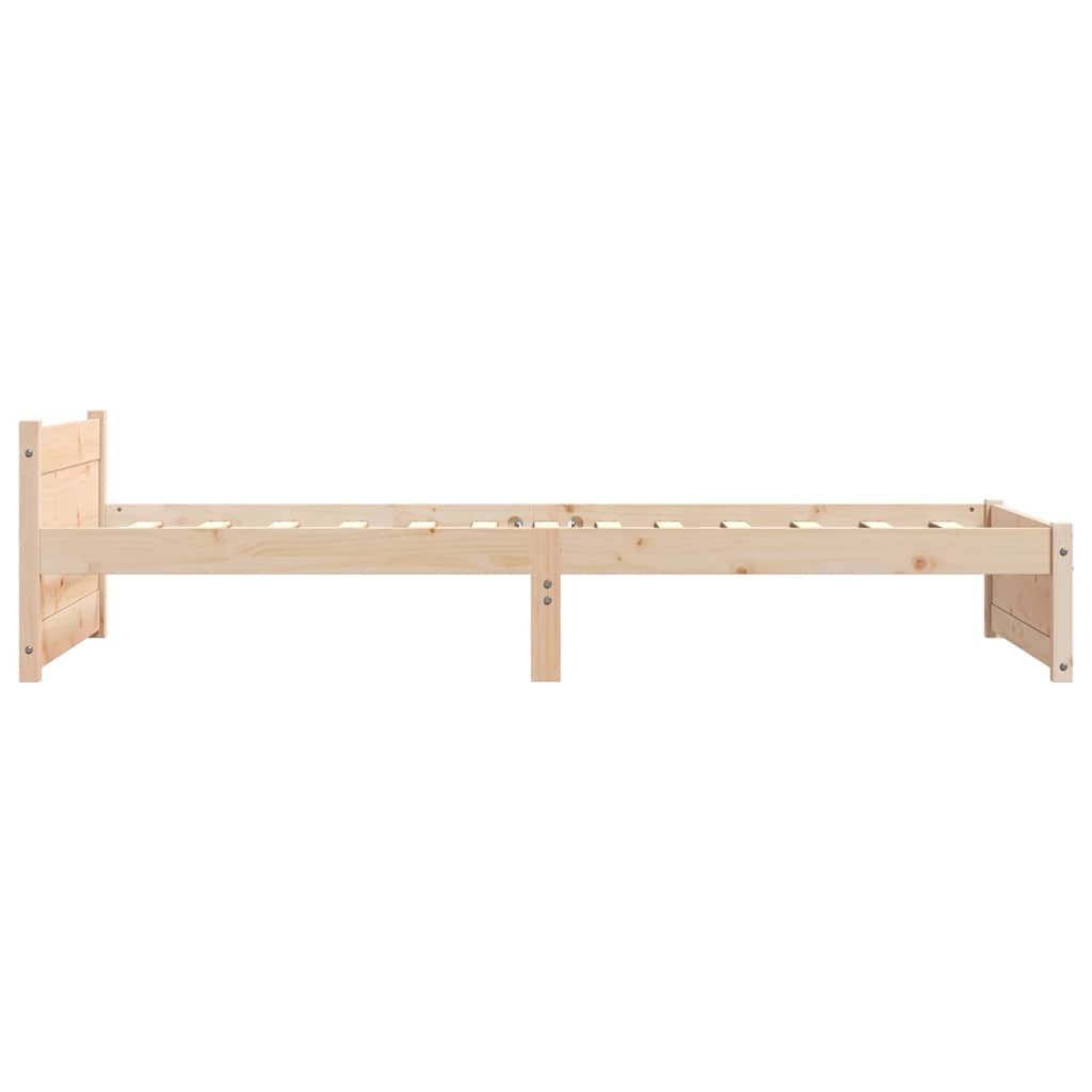 Bed Frame without Mattress Solid Wood 90x200 cm