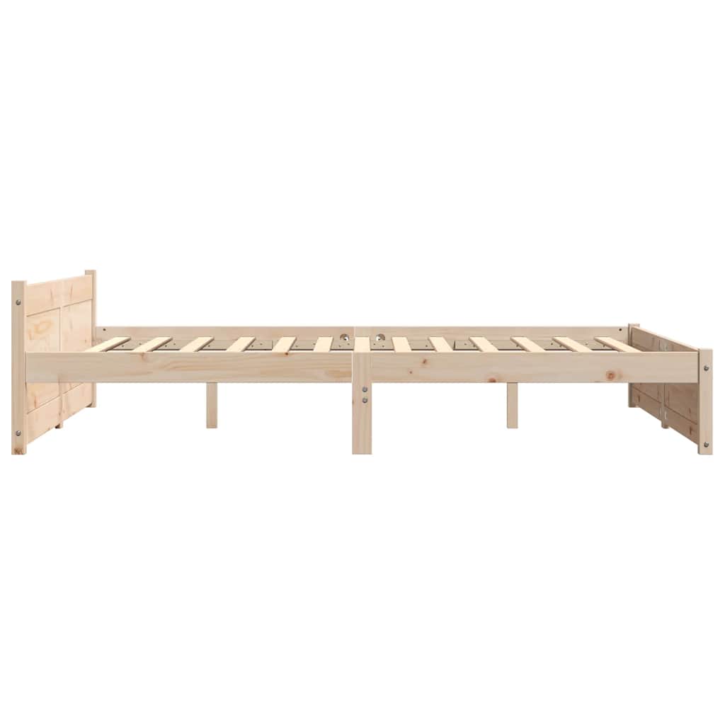Bed Frame without Mattress Solid Wood 140x200 cm