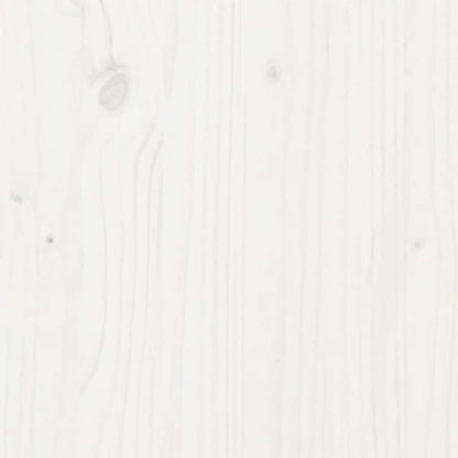 Bed Frame without Mattress White Solid Wood 140x200 cm