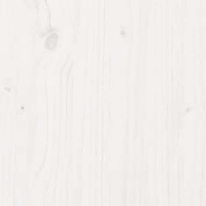 Bed Frame without Mattress White Solid Wood 160x200 cm